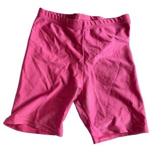 American Apparel hot pink bike shorts